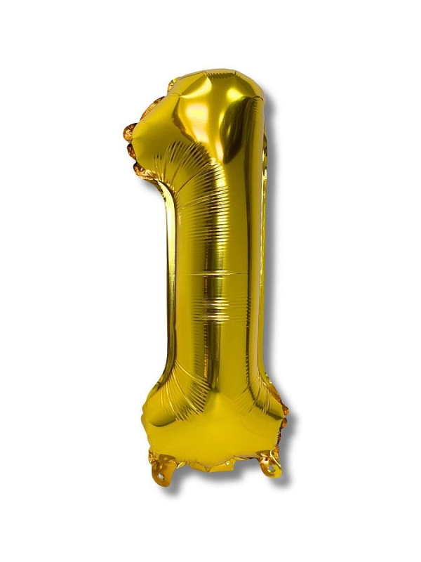 Balónek CONCORDE fóliový 40cm, č.1, zlatá CONCORDE