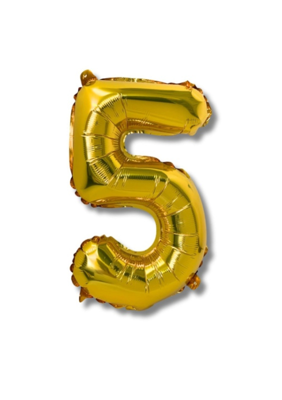 Balónek CONCORDE fóliový 40cm, č.5, zlatá CONCORDE