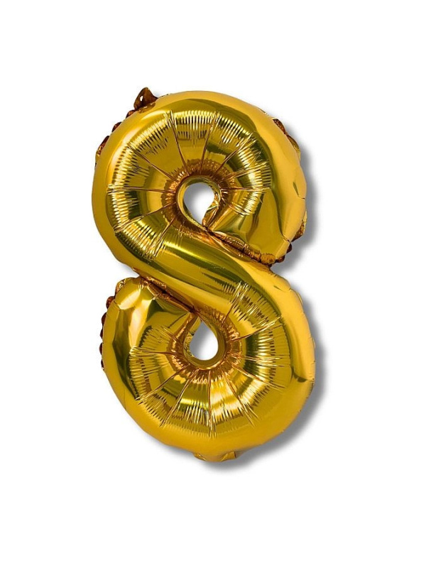 Balónek CONCORDE fóliový 40cm, č.8, zlatá CONCORDE