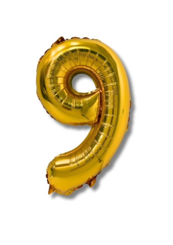 Balónek CONCORDE fóliový 40cm, č.9, zlatá CONCORDE