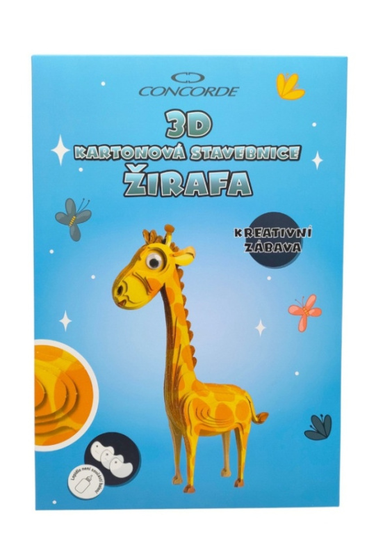 3D kartonová stavebnice CONCORDE Žirafa CONCORDE