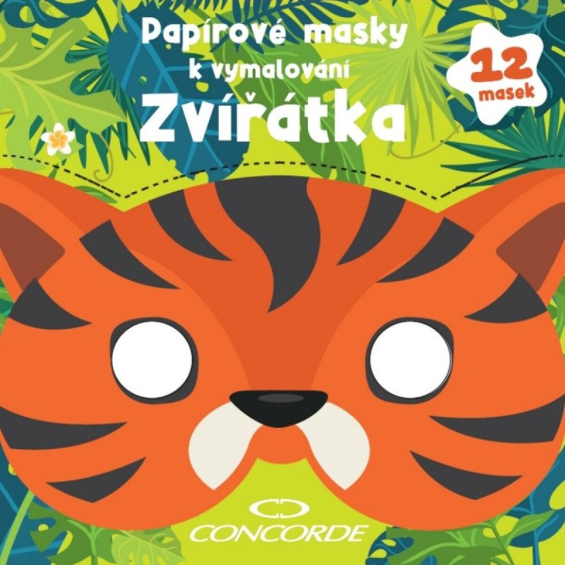 Concorde - papírové masky k vymalování - Zvířátka