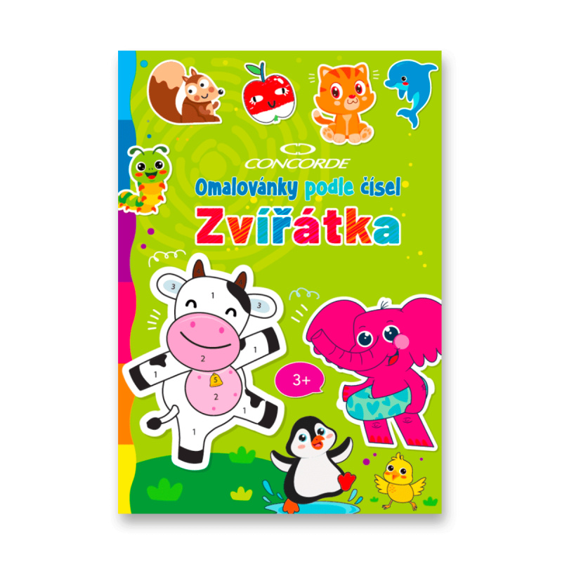 Concorde - omalovánky podle čísel - Zvířátka