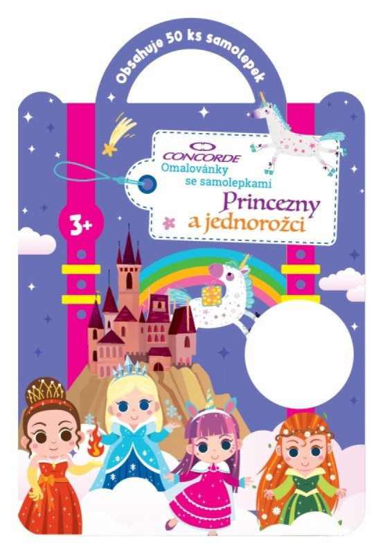 Omalovánky se samolepkami CONCORDE – princezny a jednorožci