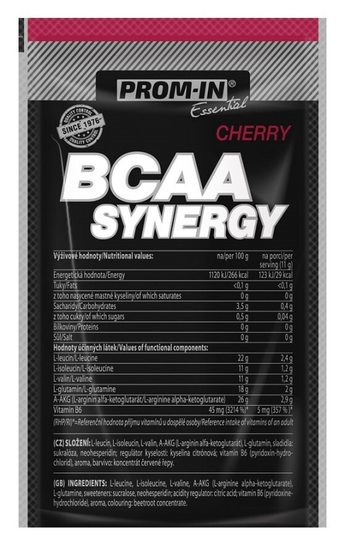 Prom-in Essential BCAA Synergy vzorek 11 g - višeň