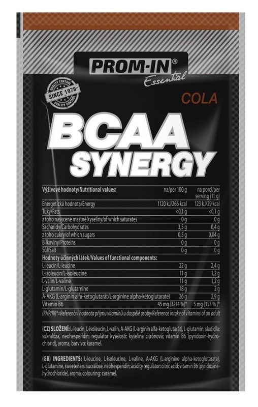 PROM-IN BCAA Synergy, 11 g Příchuť: Cola