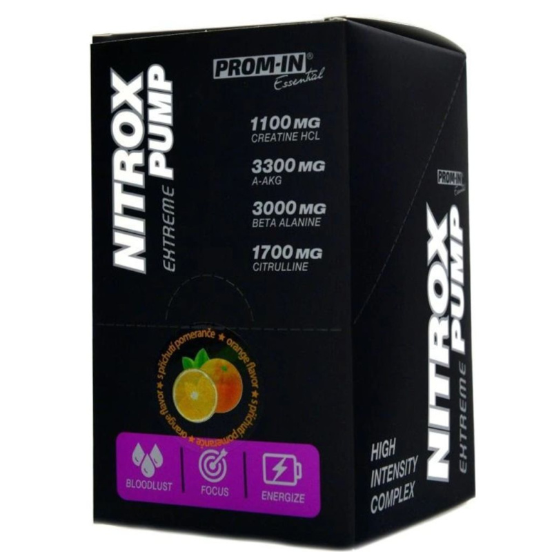 Prom-IN Nitrox Pump Extreme, 150 g Příchuť: Pomeranč