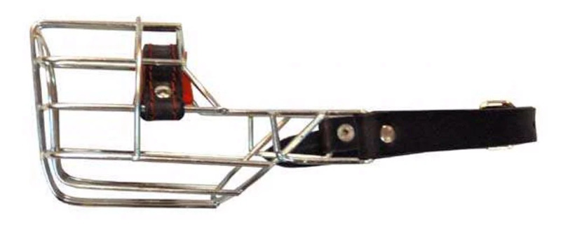 Chopo Pet Náhubek kovový Pudl, Jezevčík - pes, chrom 80 x 95 x 95 mm