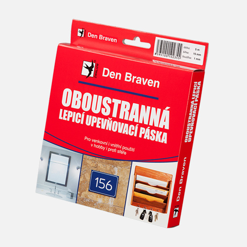 Den Braven Oboustranně lepicí upevňovací páska v krabičce Šířka: 15 (mm), Délka: 10 (m), Tloušťka: 2 (mm)
