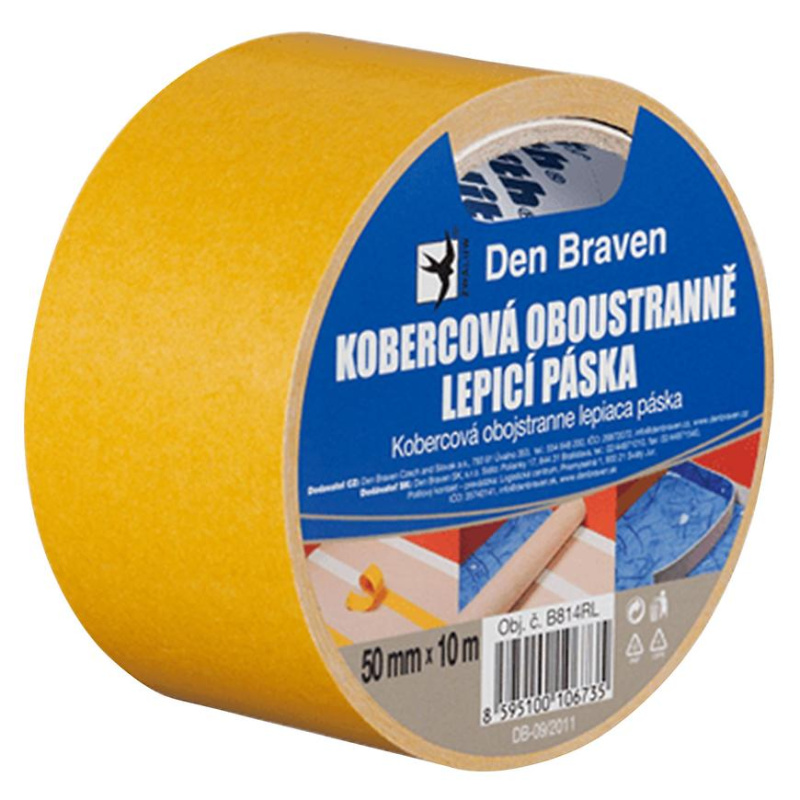 Den Braven Kobercová oboustranně lepicí páska Šířka: 50 (mm), Délka: 25 (m)