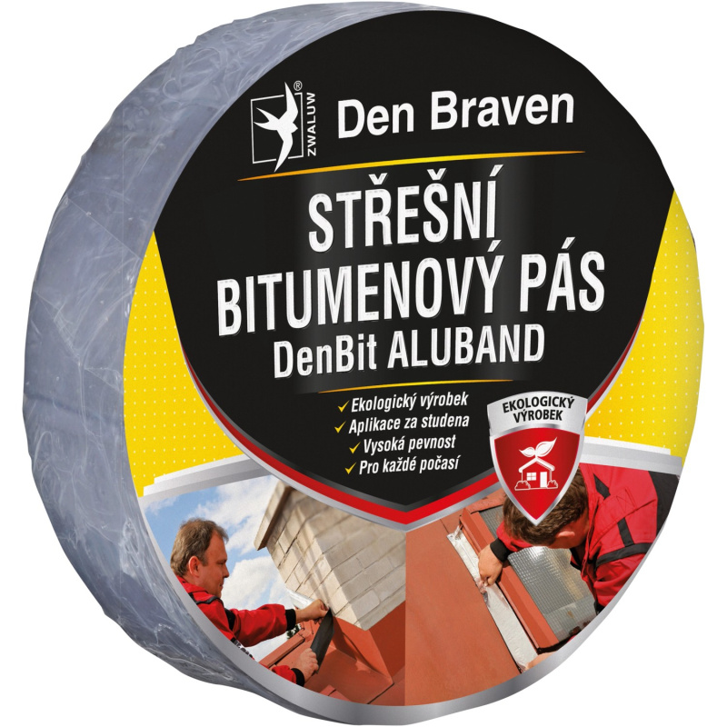 Střešní bitumenový pás Den Braven DenBit Aluband PLUS 75 mm x 10 m