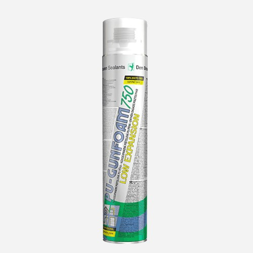 Den Braven nízkoexpanzní pěna 750ml pistolová Typ: pistolová, Barva: zelená, Balení (ml): 750 ml