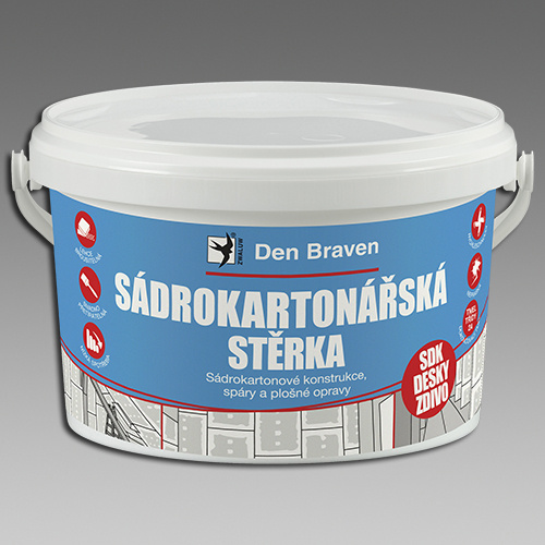 Den Braven Sádrokartonářská stěrka bílá Typ: kbelík, Barva: bílá, v balení: 1,5 kg