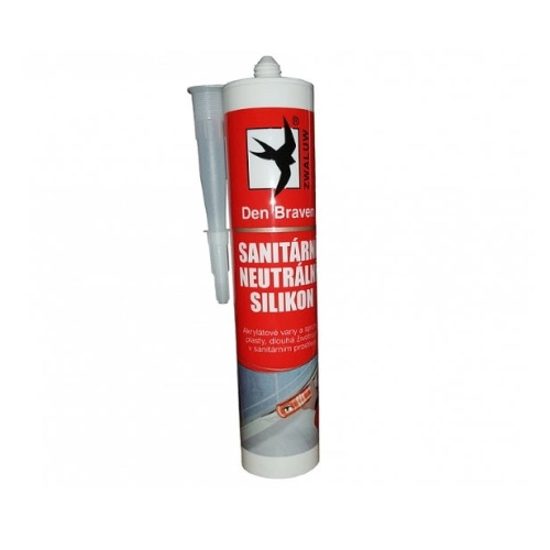 Silikon neutrální sanitární Den Braven OXIM transparentní 280 ml