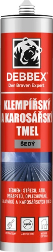 Tmel klempířský Den Braven šedý 280 ml