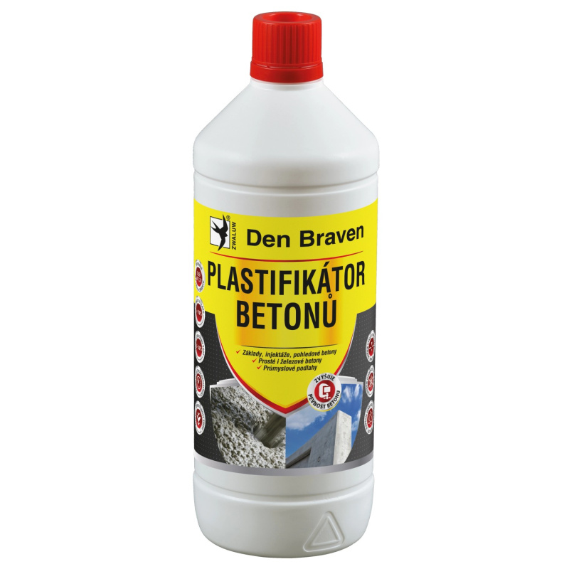 Den Braven Plastifikátor betonů Balení (ml): 1 l
