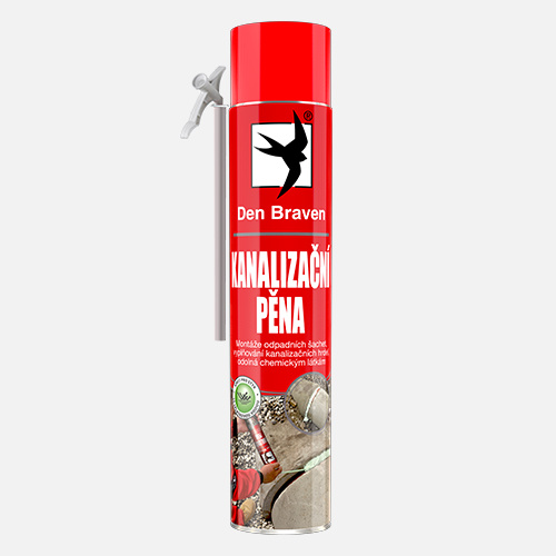 Den Braven Kanalizační pěna Typ: trubičková, Barva: zelená, Balení (ml): 750 ml