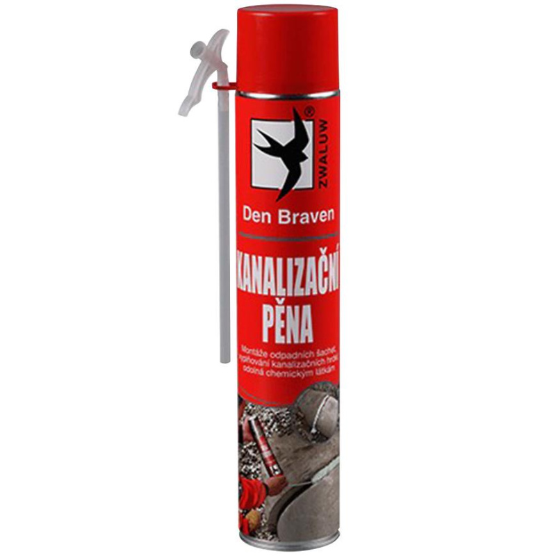 Den Braven Kanalizační pěna Typ: trubičková, Barva: zelená, Balení (ml): 750 ml