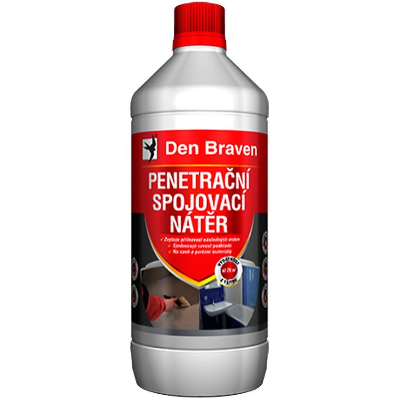 Den Braven Penetrační a spojovací nátěr Typ: kanystr, Barva: bílá, Balení (ml): 1 l