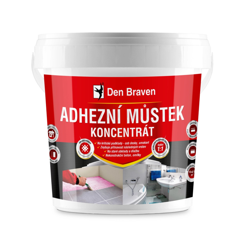 Den Braven Adhezní můstek koncentrát Typ: kbelík, Barva: růžová, v balení: 5  kg
