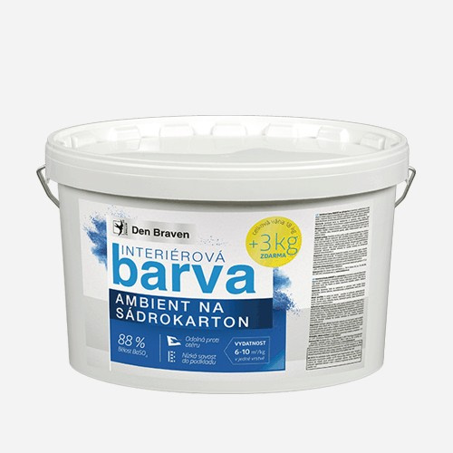 Den Braven Interiérová barva AMBIENT na sádrokarton Typ: kbelík, Balení: 15 kg
