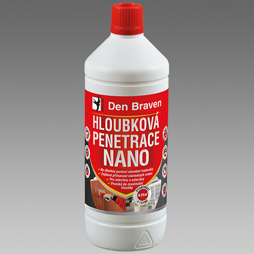 Den Braven Hloubková penetrace NANO Typ: kanystr, Barva: bílá, Balení (ml): 5 l