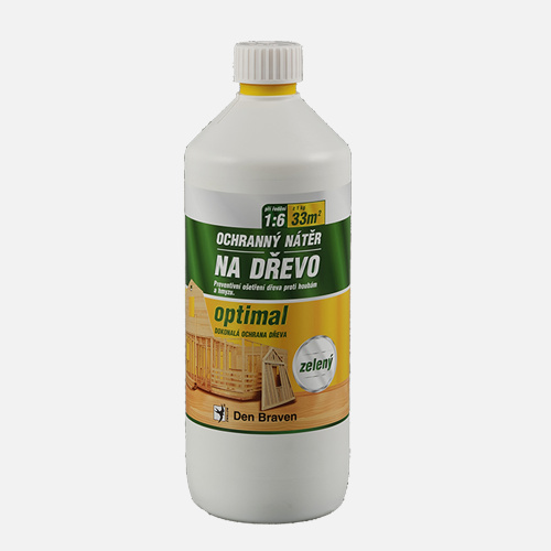 Den Braven Ochranný nátěr na dřevo OPTIMAL hnědý Barva: hnědá, Balení (ml): 1 l