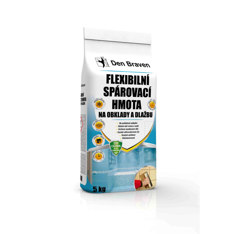Den Braven Flexibilní spárovací hmota na obklady a dlažbu Barva: bahama, Balení: 5  kg