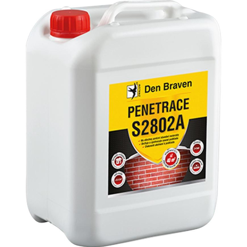 Den Braven S2802A Penetrace stavebních podkladů Typ: kanystr, Barva: bílá, Balení (ml): 5 l