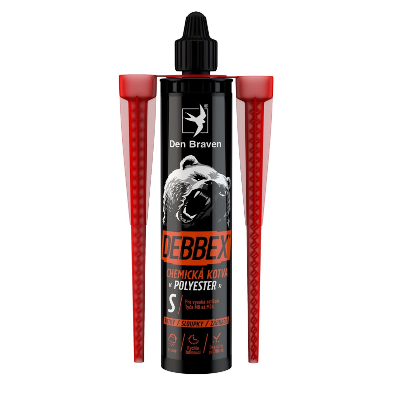 Kotva chemická Den Braven POLYESTER S 300 ml