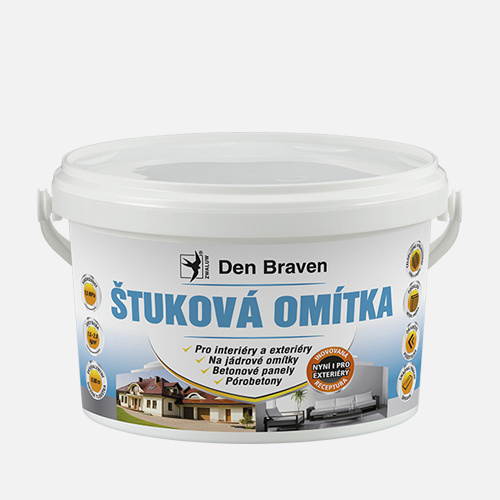 Den Braven Štuková omítka bílá Typ: kbelík, Barva: bílá, Balení: 4  kg