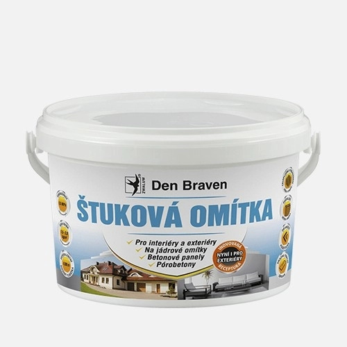 Den Braven Štuková omítka bílá Typ: kbelík, Barva: bílá, Balení: 4  kg