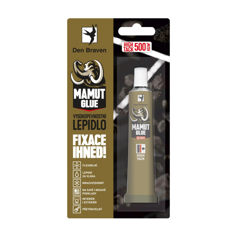 Lepidlo Den Braven Mamut Glue High Tack 25 ml bílé