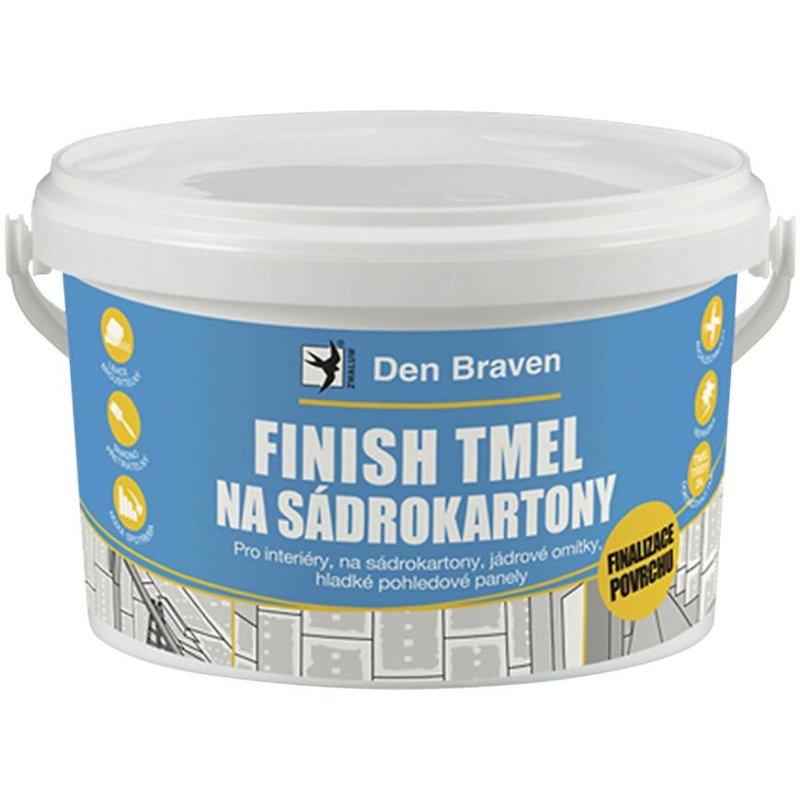 Den Braven Finish tmel na sádrokartony bílá Barva: bílá, v balení: 14 kg