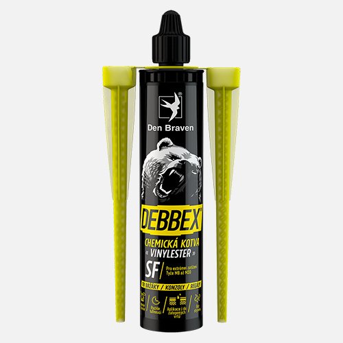 Den Braven Chemická kotva VINYLESTER SF Typ: kartuše, Barva: šedá, Balení (ml): 380 ml