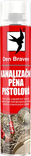 Pěna kanalizační Den Braven pistolová 750 ml