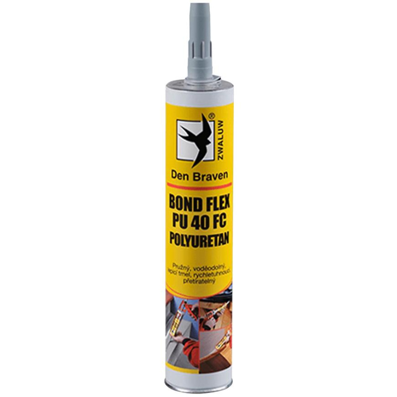 Den Braven Bond Flex PU 40 FC polyuretan 300ml Barva: šedá, Balení (ml): 300 ml