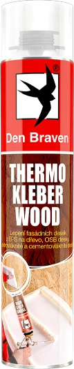 Pěna montážní nízkoexpanzní Den Braven Thermo Kleber WOOD 750 ml