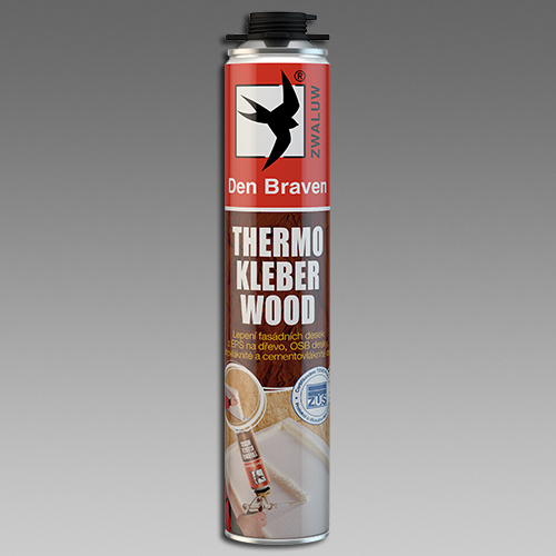 Pěna montážní nízkoexpanzní Den Braven Thermo Kleber WOOD 750 ml