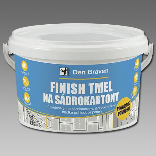 Den Braven Finish tmel na sádrokartony bílá Barva: bílá, v balení: 5  kg