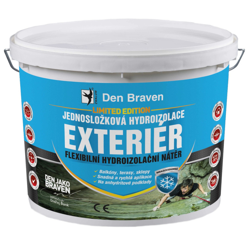 Den Braven Jednosložková hydroizolace EXTERIÉR Barva: modrá, Balení: 5  kg
