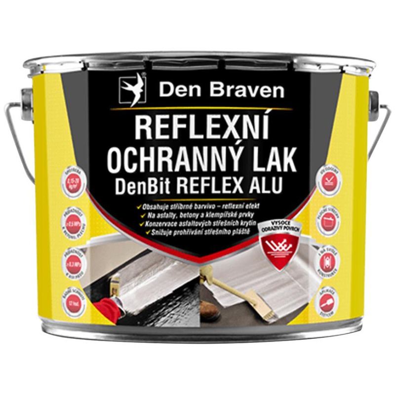 Den Braven Reflexní ochranný lak DenBit REFLEX ALU Barva: stříbrná, v balení: 4,5 kg