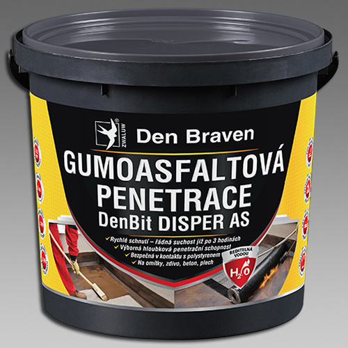 Nátěr penetrační gumoasfaltový DenBit Disper AS 5 kg