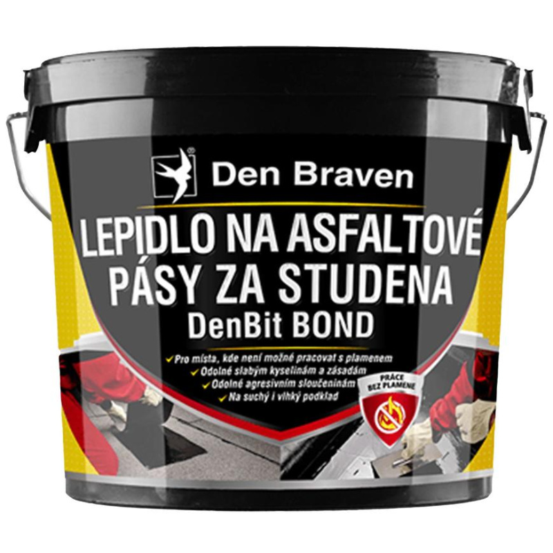 Den Braven Lepidlo na asfaltové pásy za studena DenBit BOND Typ: kbelík, v balení: 5  kg