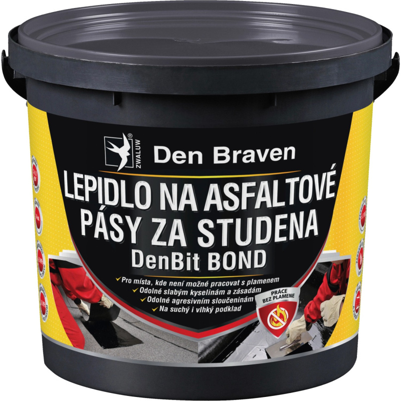 Den Braven Lepidlo na asfaltové pásy za studena DenBit BOND Typ: kbelík, v balení: 5  kg
