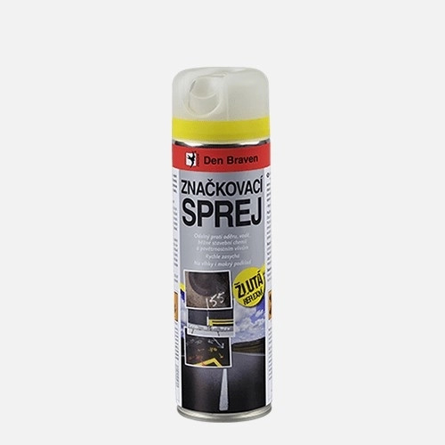 Značkovací sprej reflexní žlutá 500 ml - Den Braven