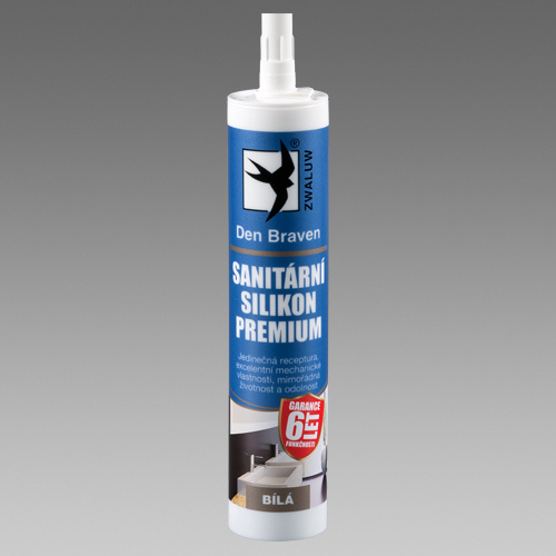 Silikon sanitární Den Braven PREMIUM bílý 280 ml