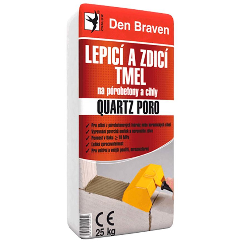 Den Braven Lepicí a zdicí tmel na pórobetony a cihly QUARTZ PORO