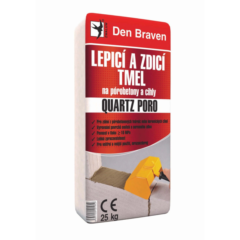 Den Braven Lepicí a zdicí tmel na pórobetony a cihly QUARTZ PORO