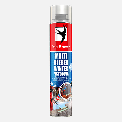 Den Braven Multi Kleber WINTER pistolová Typ: pistolová, Barva: zelená, Balení (ml): 750 ml